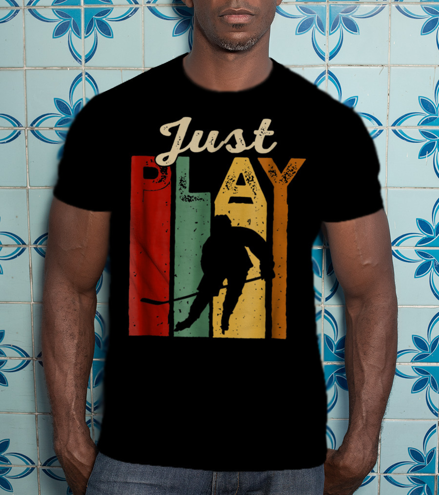 Just Play Hockey Retro T-Shirt