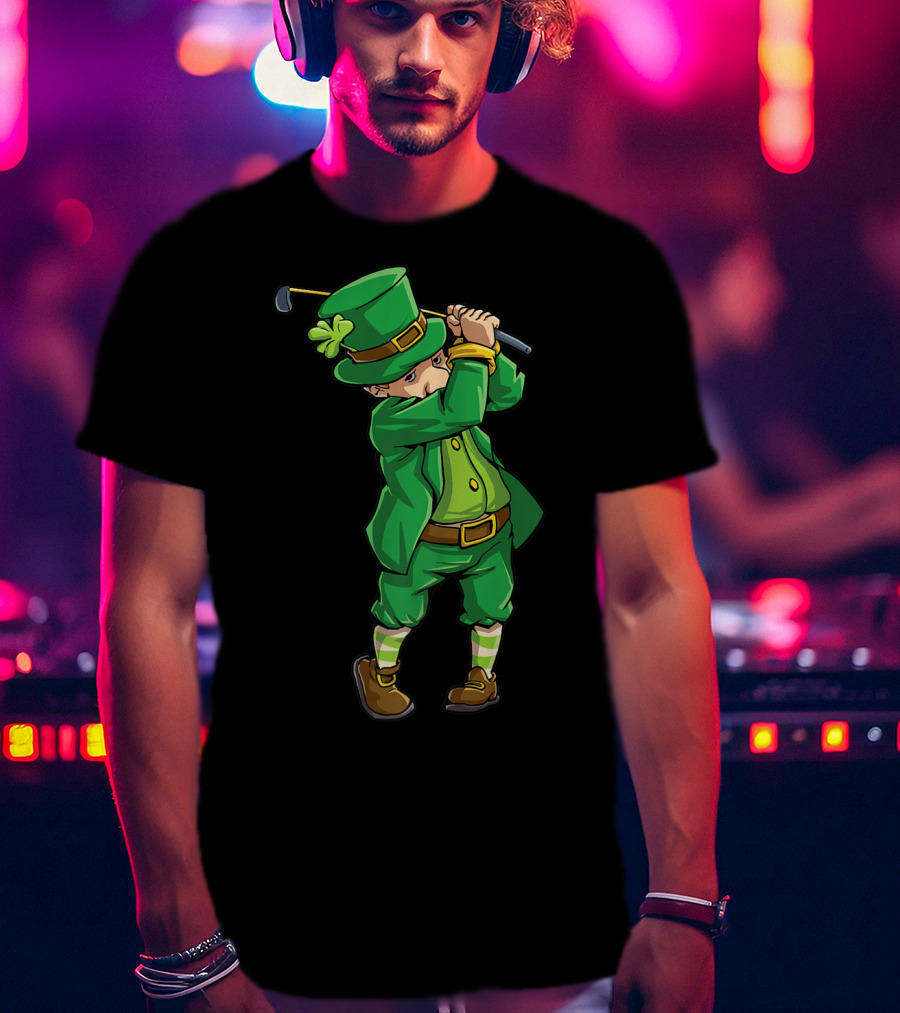 Leprechaun Golf St Patricks Day Boys JD Irish Golfer T-Shirt