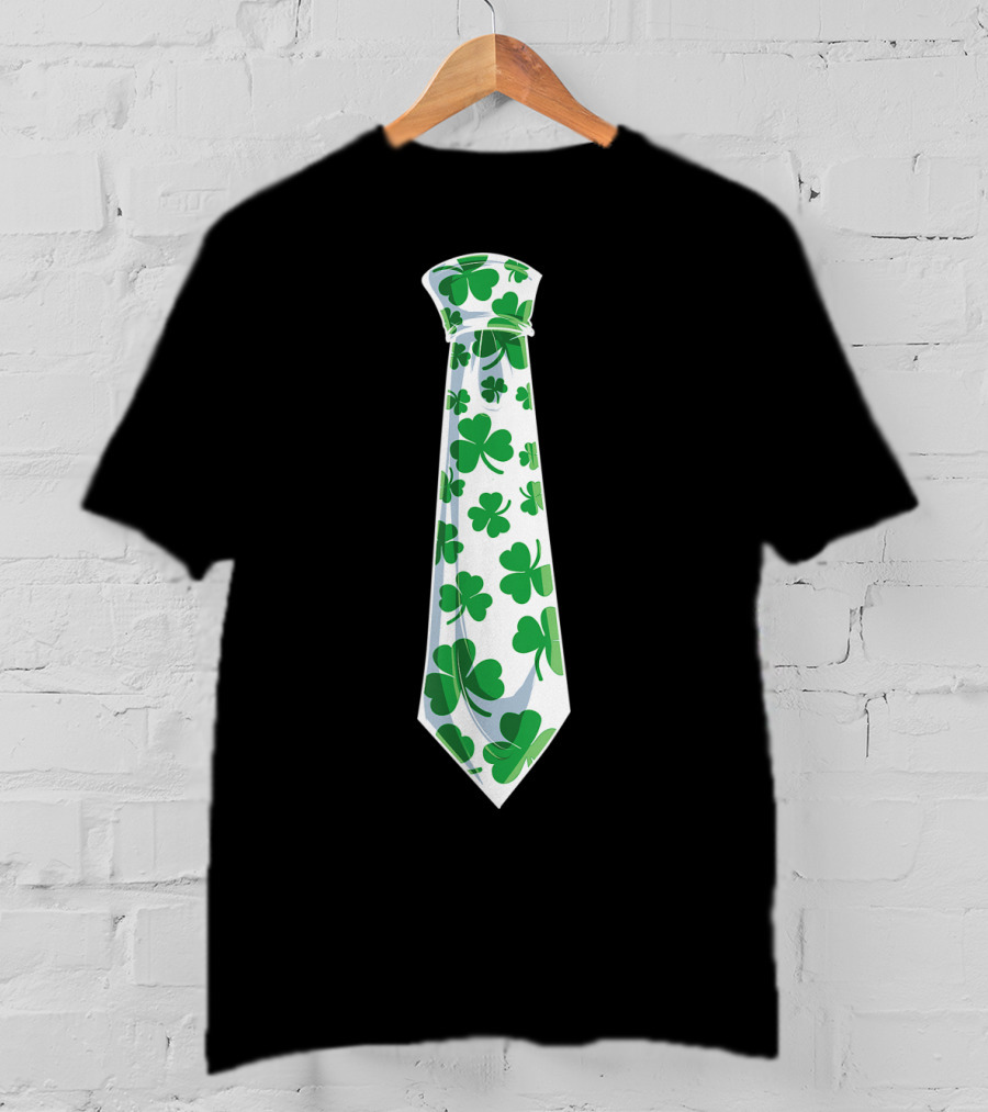 Shamrock Clover Tie St. Patrick's Day T-Shirt