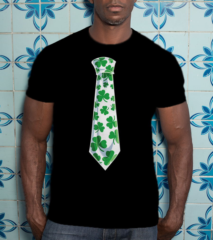 Shamrock Clover Tie St. Patrick's Day T-Shirt