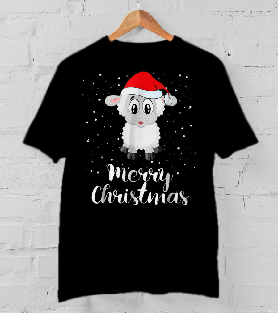 Merry Christmas Sheep Funny Christmas Matching Family Group T-Shirt