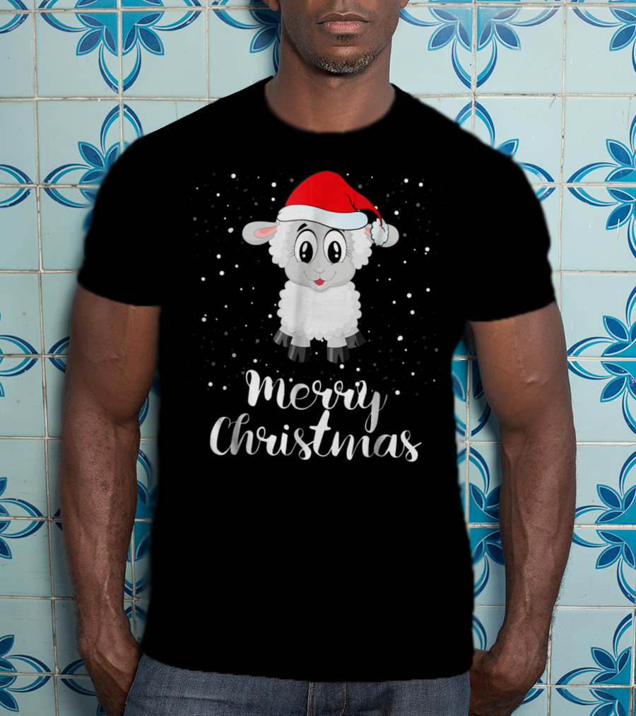 Merry Christmas Sheep Funny Christmas Matching Family Group T-Shirt