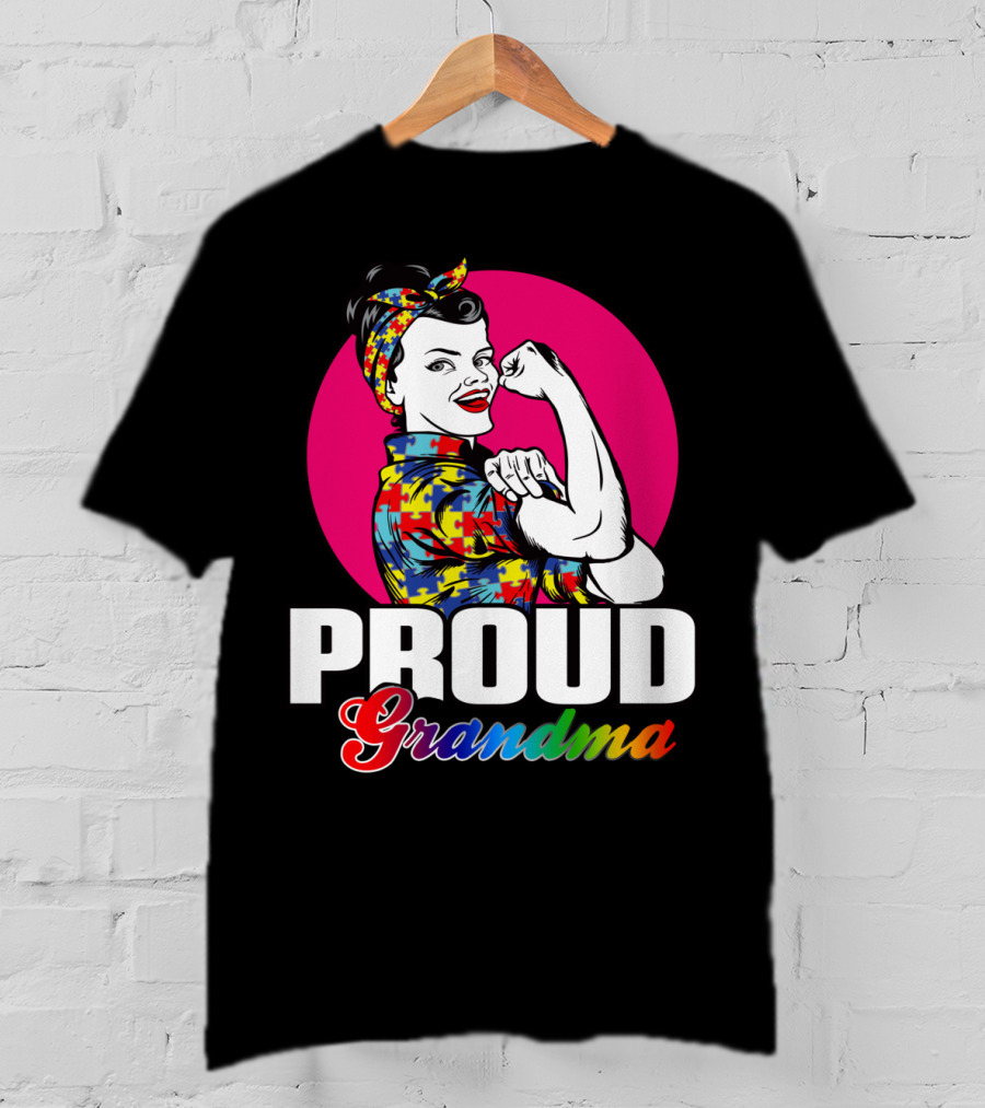 Proud Grandma Unbreakable Autism Awareness T-Shirt