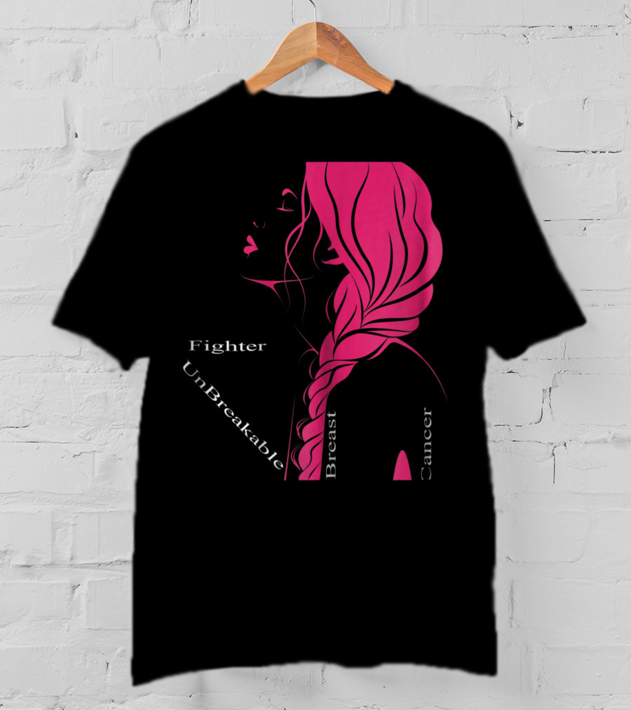 Breast Cancer Fighter Unbreakable Warrior T-Shirt
