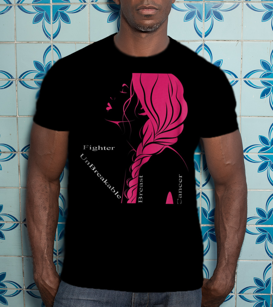 Breast Cancer Fighter Unbreakable Warrior T-Shirt