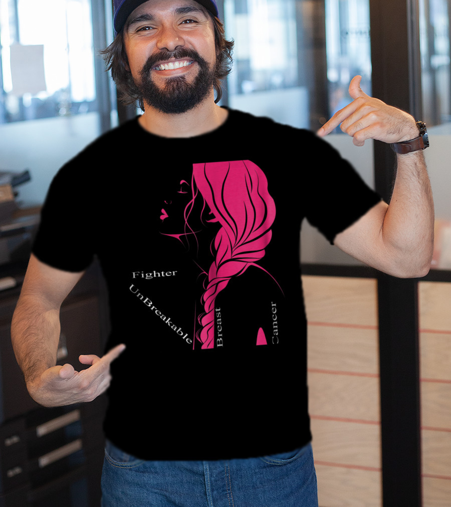 Breast Cancer Fighter Unbreakable Warrior T-Shirt