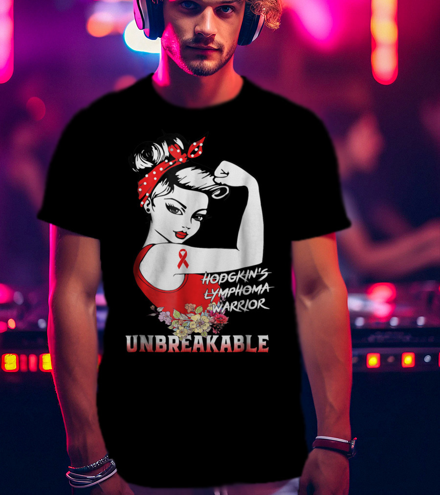 Hodgkin's Lymphoma Warrior Unbreakable T-Shirt
