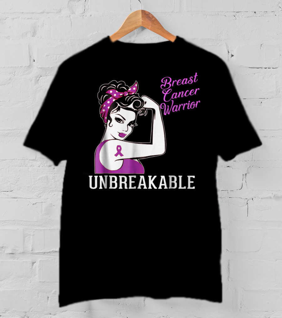 Breast Cancer Warrior Unbreakable T-Shirt