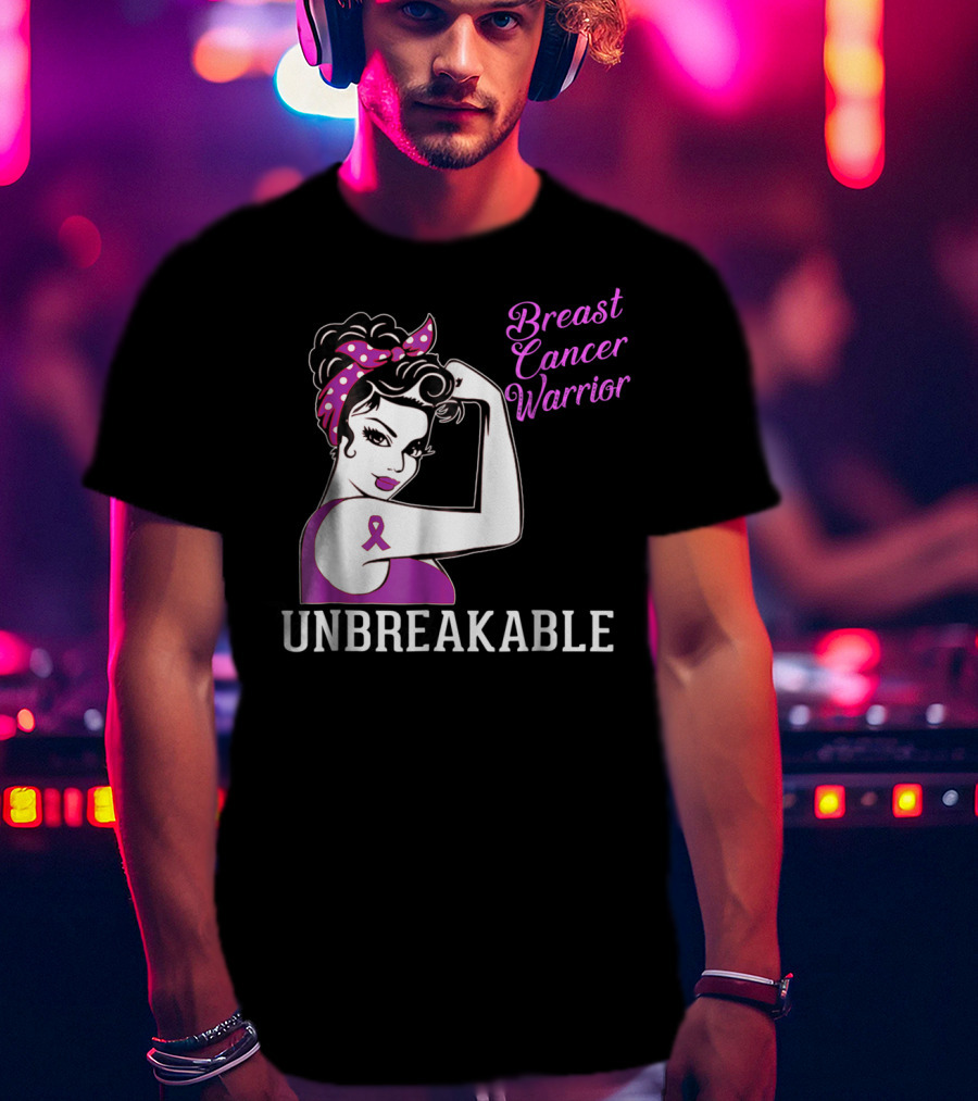 Breast Cancer Warrior Unbreakable T-Shirt