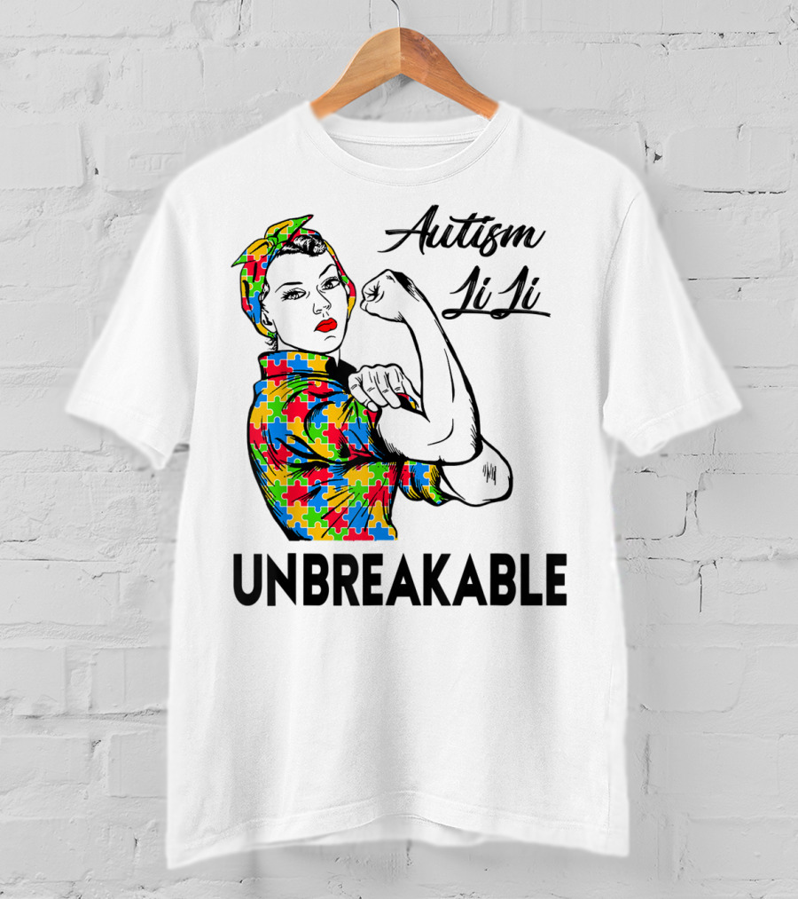 Autism LiLi Unbreakable Puzzle Pattern Empowerment T-Shirt