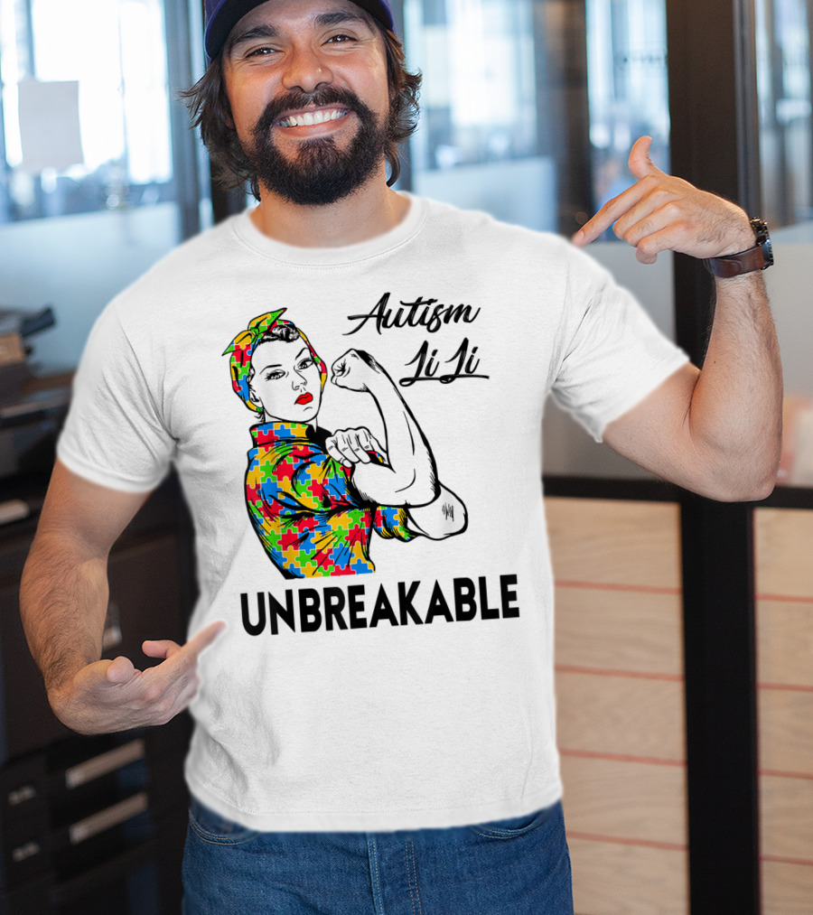 Autism LiLi Unbreakable Puzzle Pattern Empowerment T-Shirt
