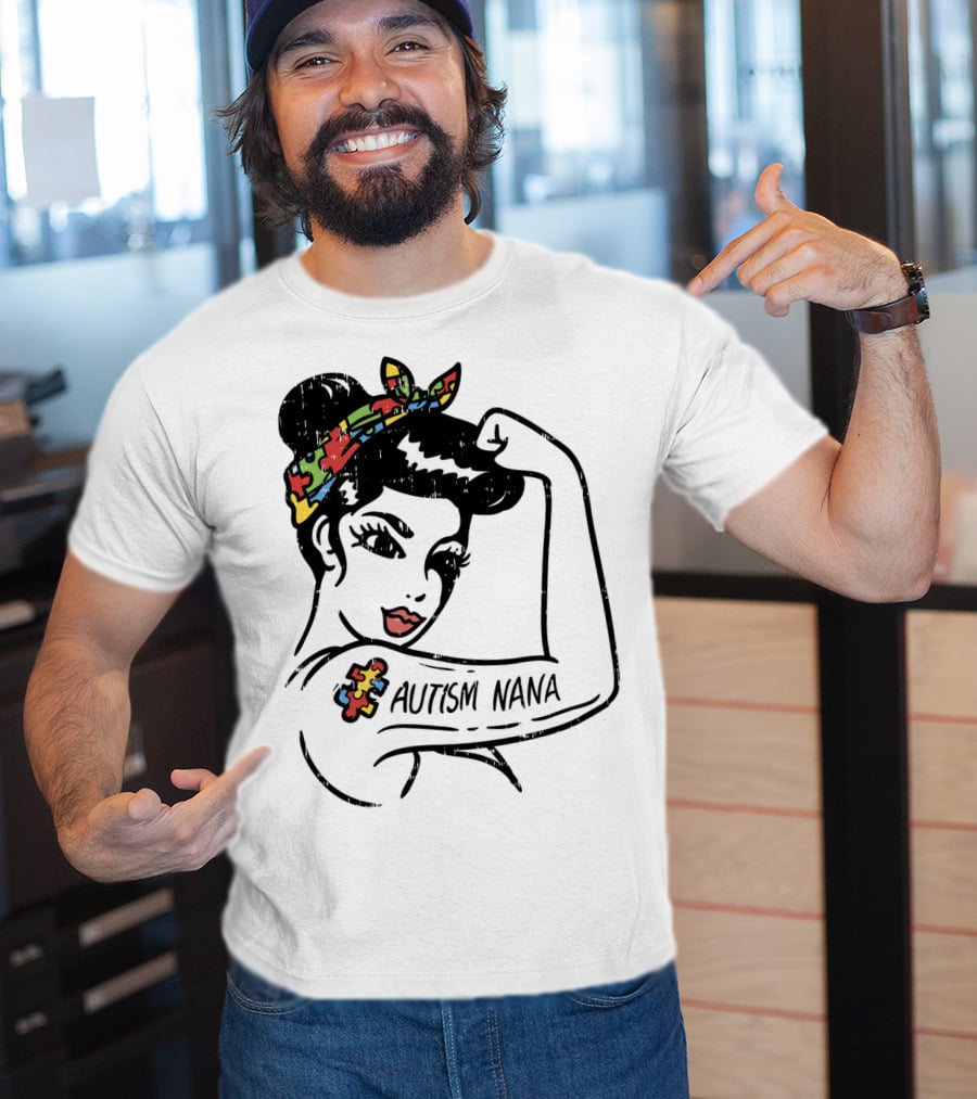 Autism Nana Unbreakable Awareness Longsleeve T-Shirt