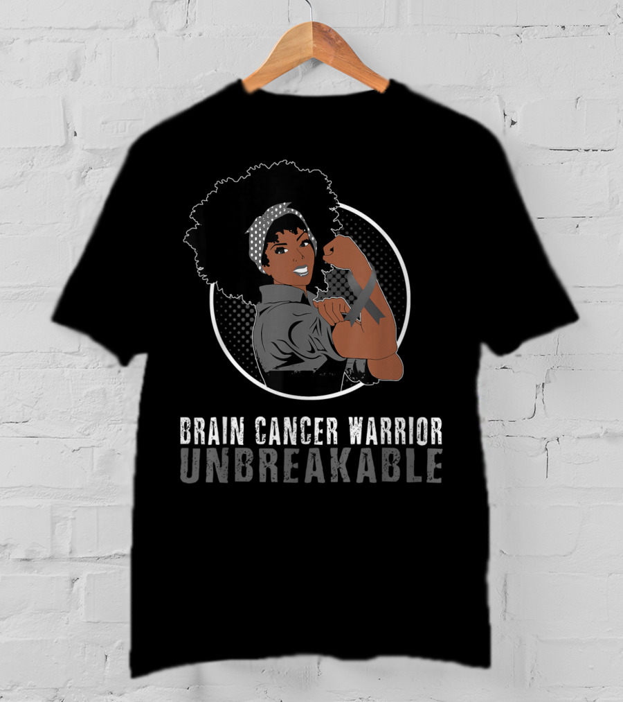 Brain Cancer Warrior Unbreakable T-Shirt