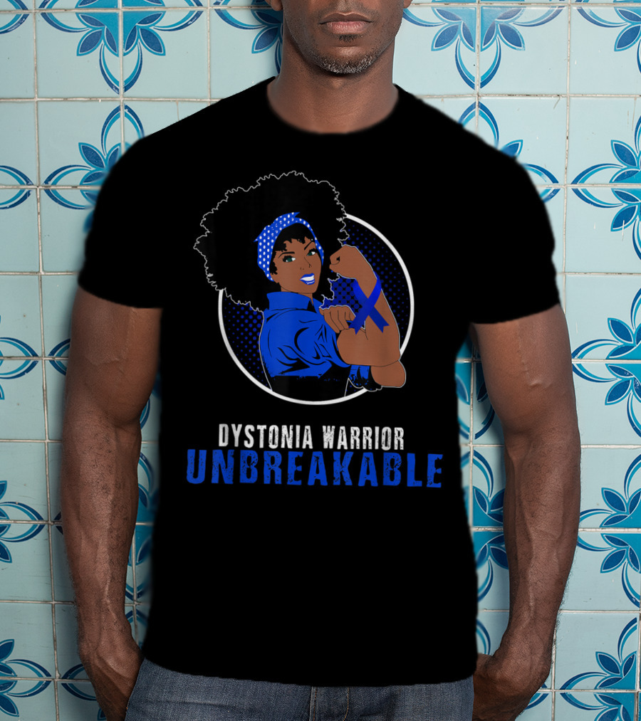 Dystonia Warrior Unbreakable Black Girl T-Shirt