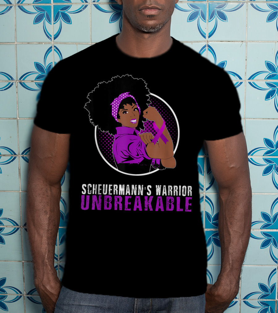 Scheuermann's Warrior Unbreakable Black Girl Empowerment T-Shirt
