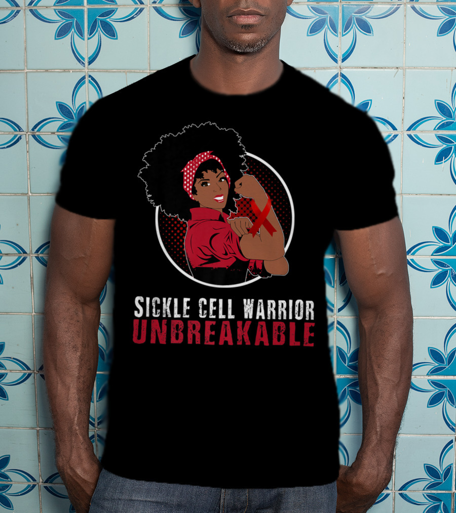 Sickle Cell Warrior Unbreakable Black Girl Strength T-Shirt