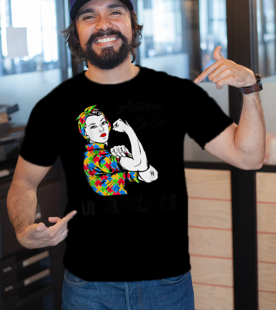 Autism Cece Unbreakable Puzzle Pattern Awareness T-Shirt