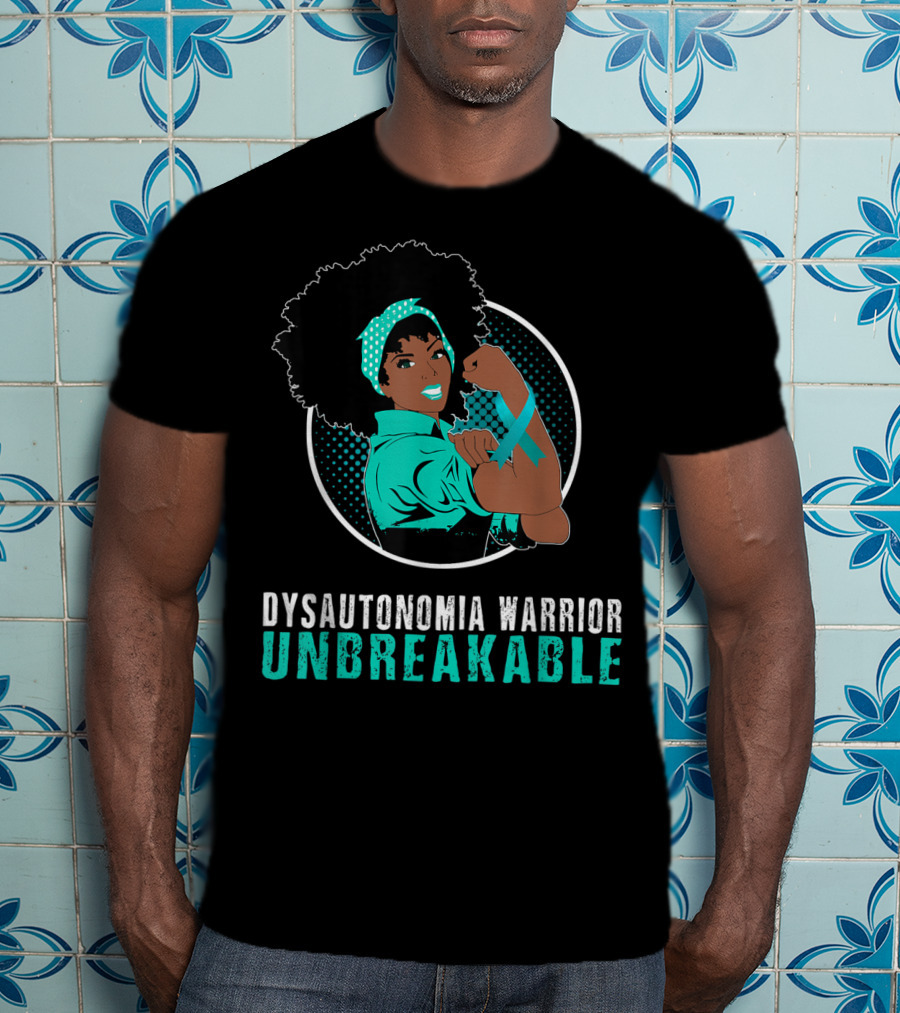 Black Girl Dysautonomia Warrior Unbreakable T-Shirt