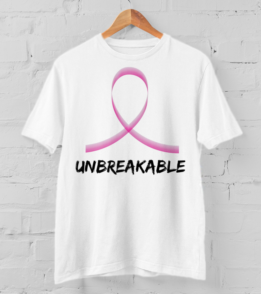 Breast Cancer Survivor Support Unbreakable Pink T-Shirt