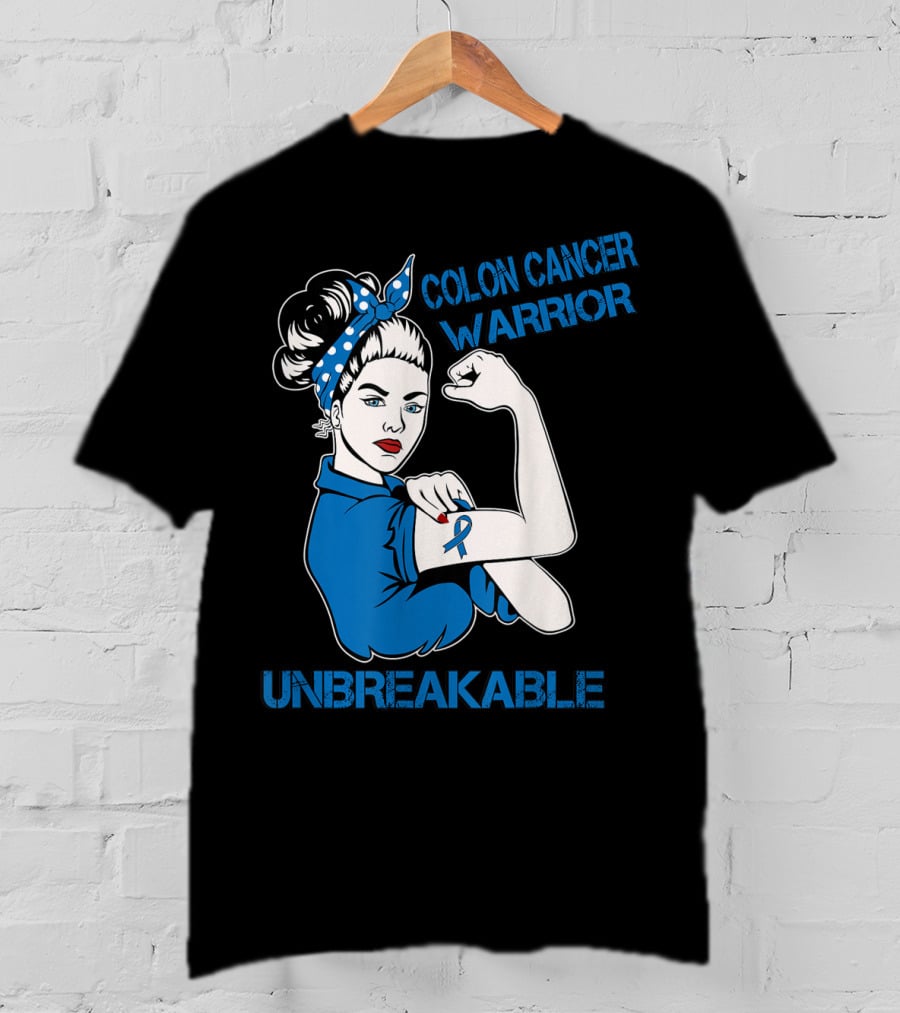 Colon Cancer Warrior Strong Unbreakable T-Shirt