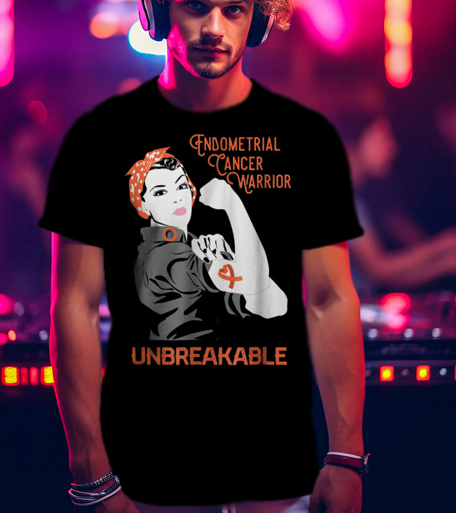 Endometrial Cancer Warrior Unbreakable T-Shirt