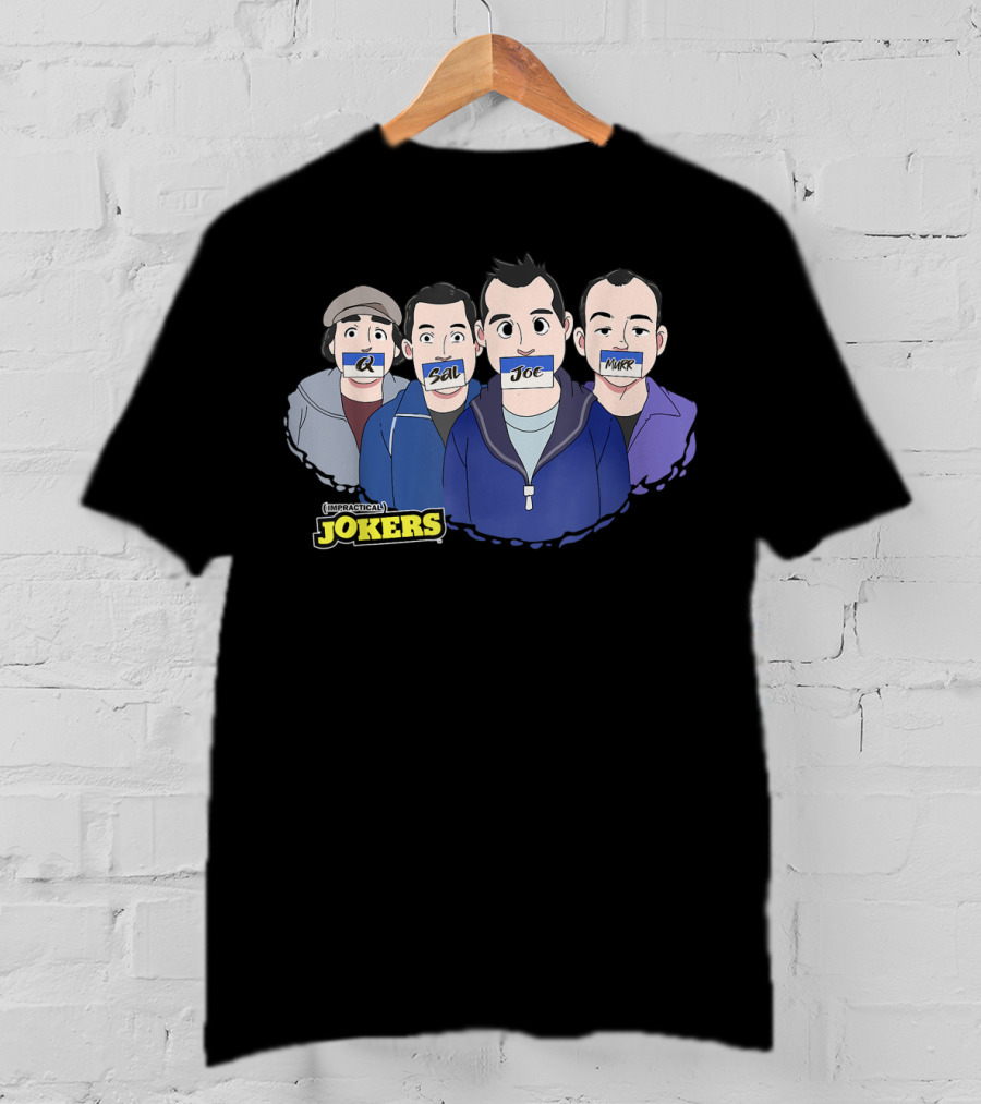 Impractical Jokers Q Sal Joe And Murr Cartoon T-Shirt