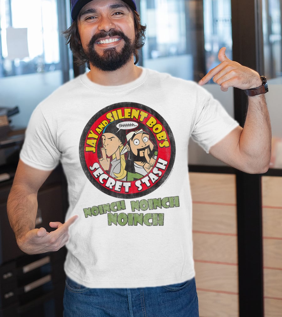 Jay And Silent Bob's Secret Stash Shhhhh Noinch Noinch Noinch T-Shirt