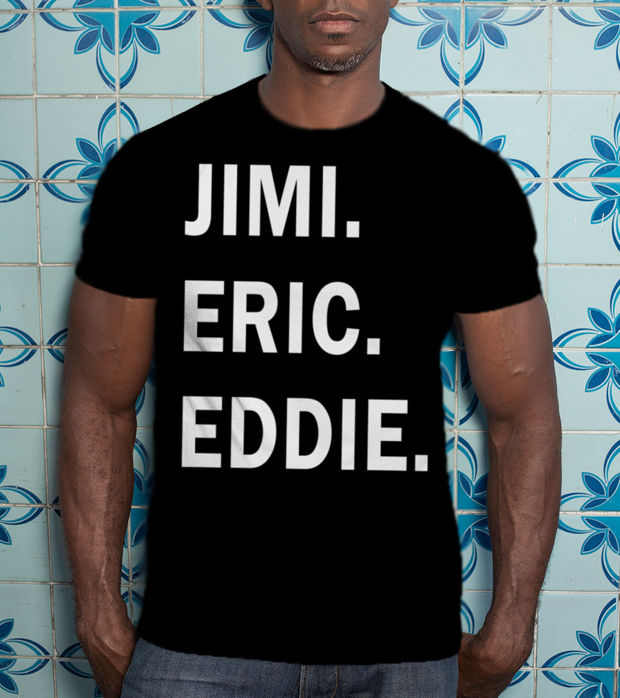 Guitar Gods Jimi Eric Eddie Musician Legends T-Shirt