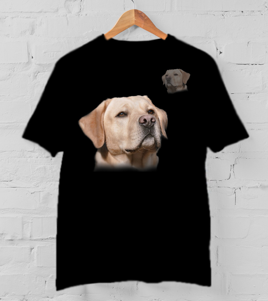 Funny Yellow Lab Dog Photo School Labrador T-Shirt
