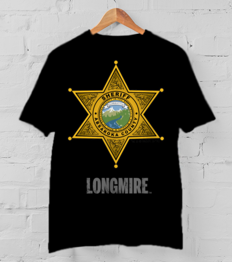 Longmire Sheriff Absaroka County Badge T-Shirt