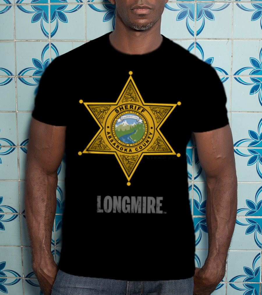 Longmire Sheriff Absaroka County Badge T-Shirt