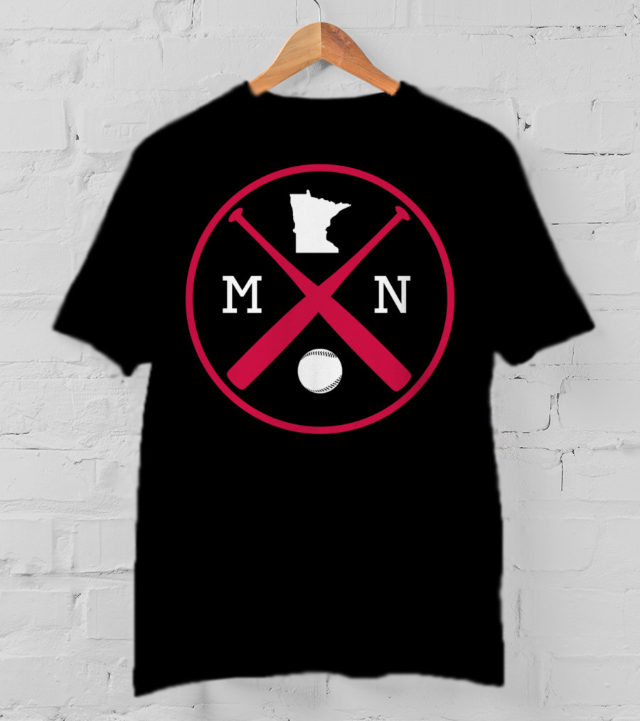 Minnesota MN Baseball Bats Mpls Stp Team Iconic T-Shirt