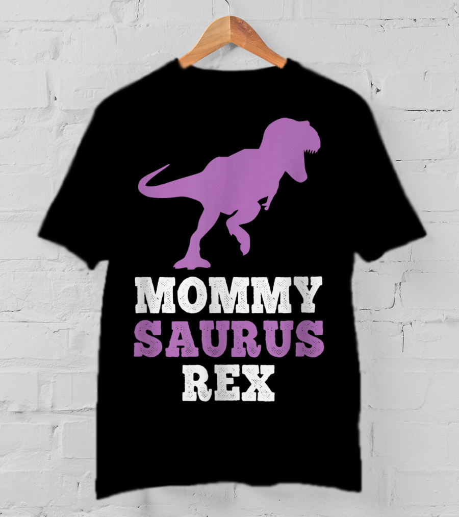 Mommysaurus Rex Purple Dinosaur Mother's Day Humor T-Shirt