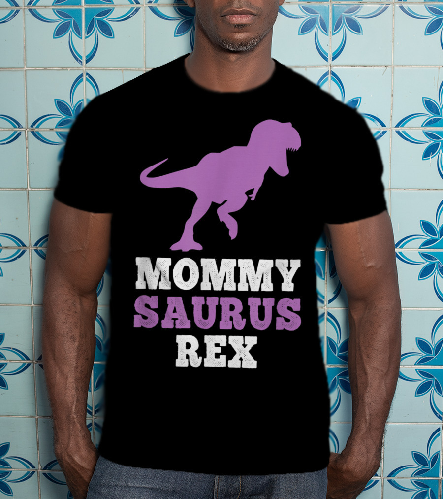 Mommysaurus Rex Purple Dinosaur Mother's Day Humor T-Shirt