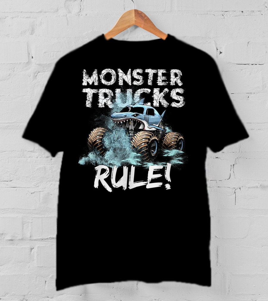 Monster Trucks Rule Monster Truck Crushing T-Shirt