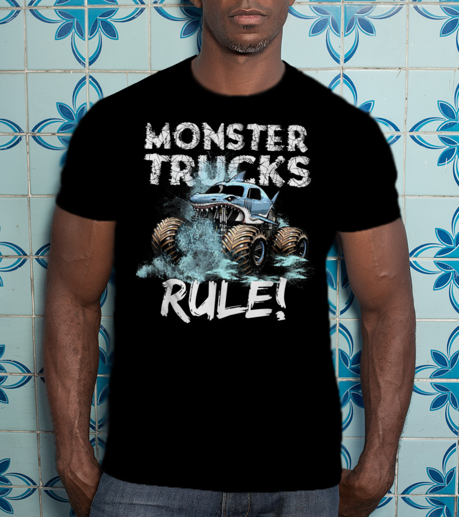 Monster Trucks Rule Monster Truck Crushing T-Shirt