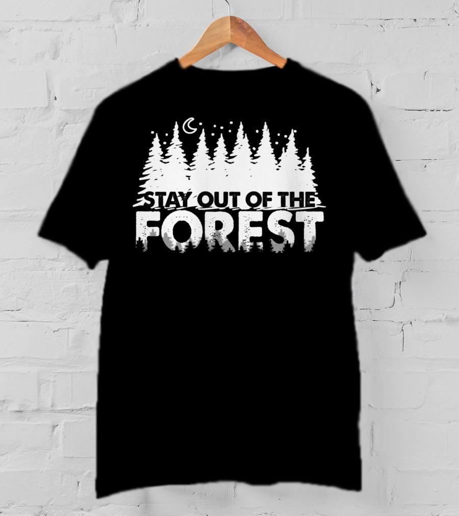 Murderino Stay Out Of The Forest True Crime Moon Trees T-Shirt