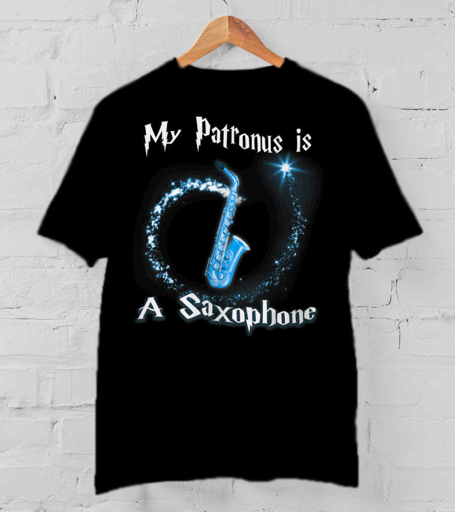 My Patronus Is A Saxophone Magical Music T-Shirt