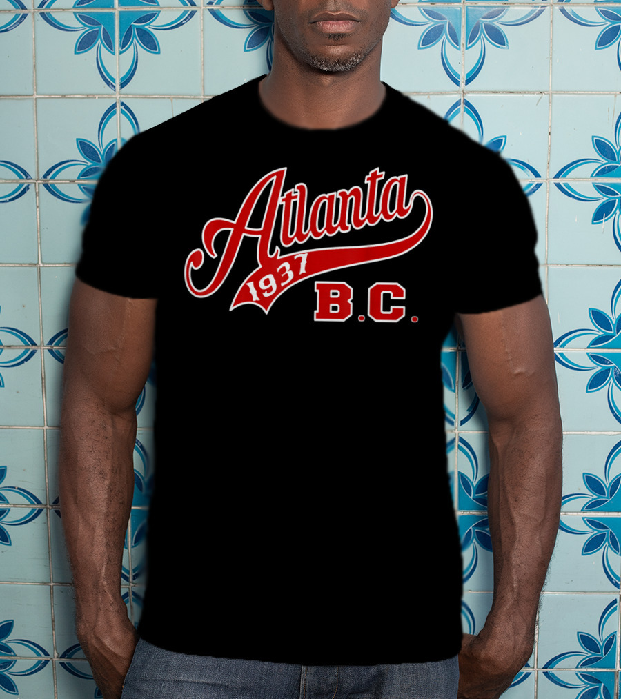 Atlanta 1937 B.C. Negro Baseball League Apparel Blk T-Shirt