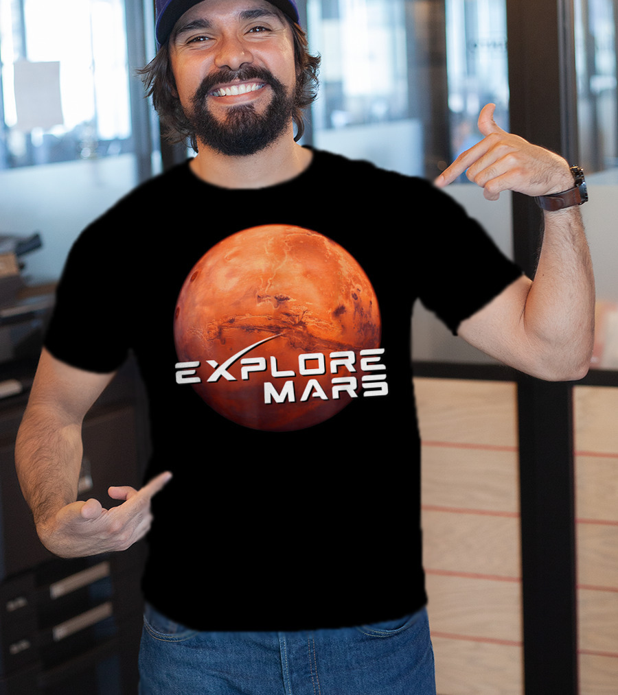 Explore Mars SpaceX Mars Exploration T-Shirt