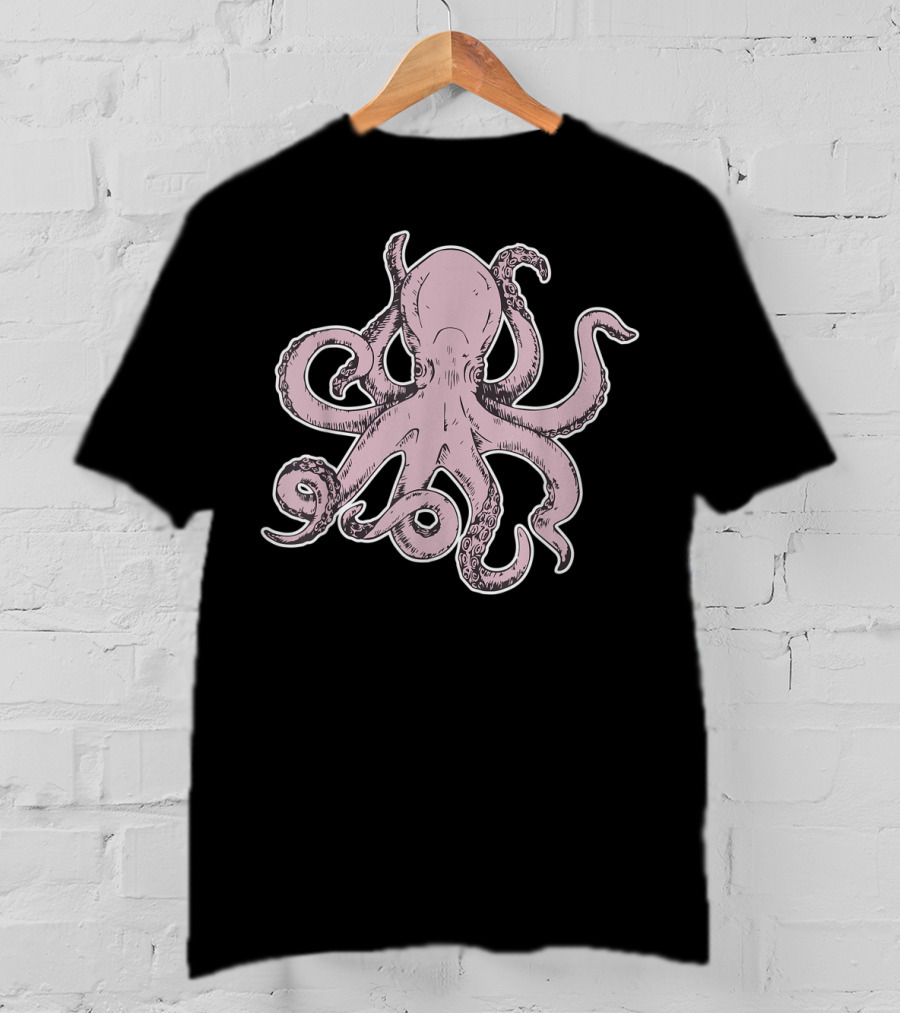 Octopus Tentacles Pink T-Shirt