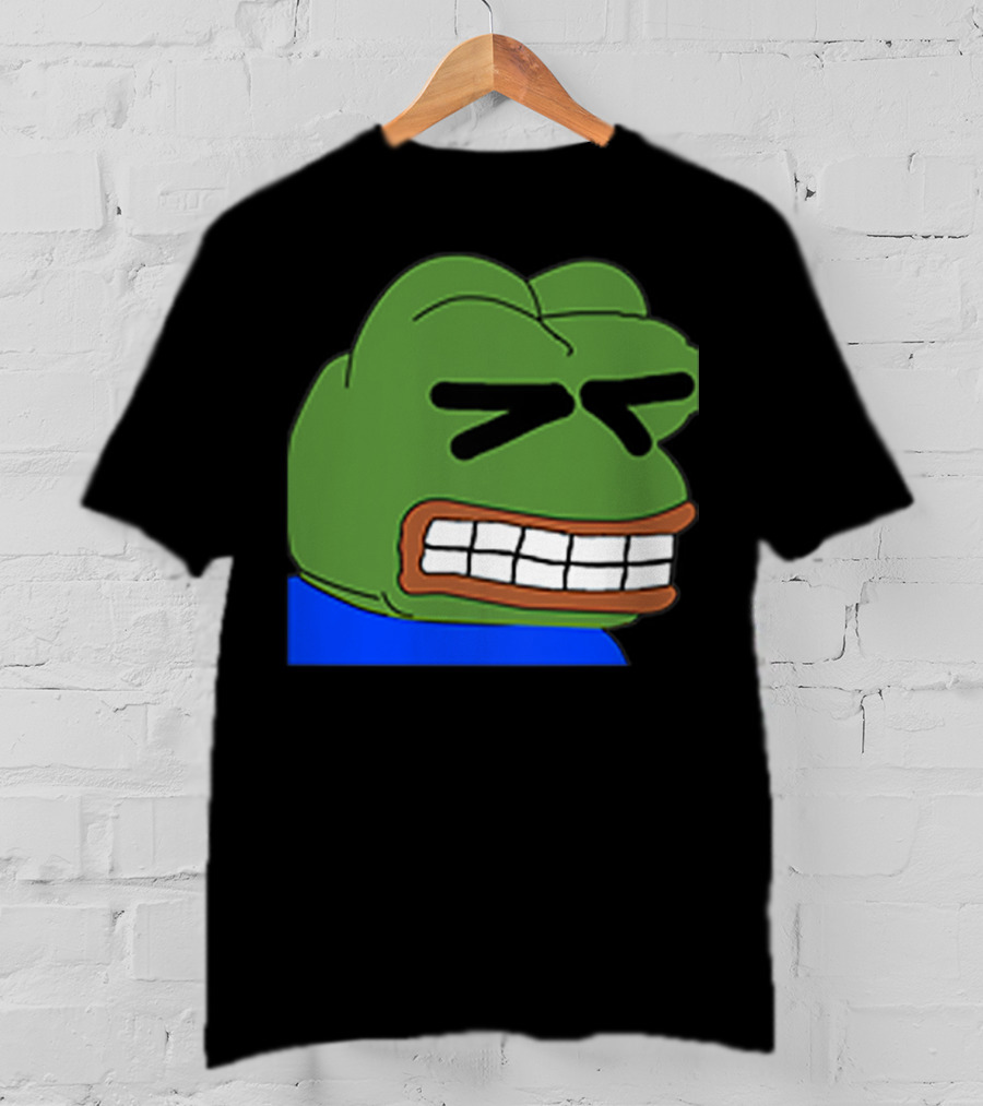 Pepepains Meme Frog Expression Emote T-Shirt