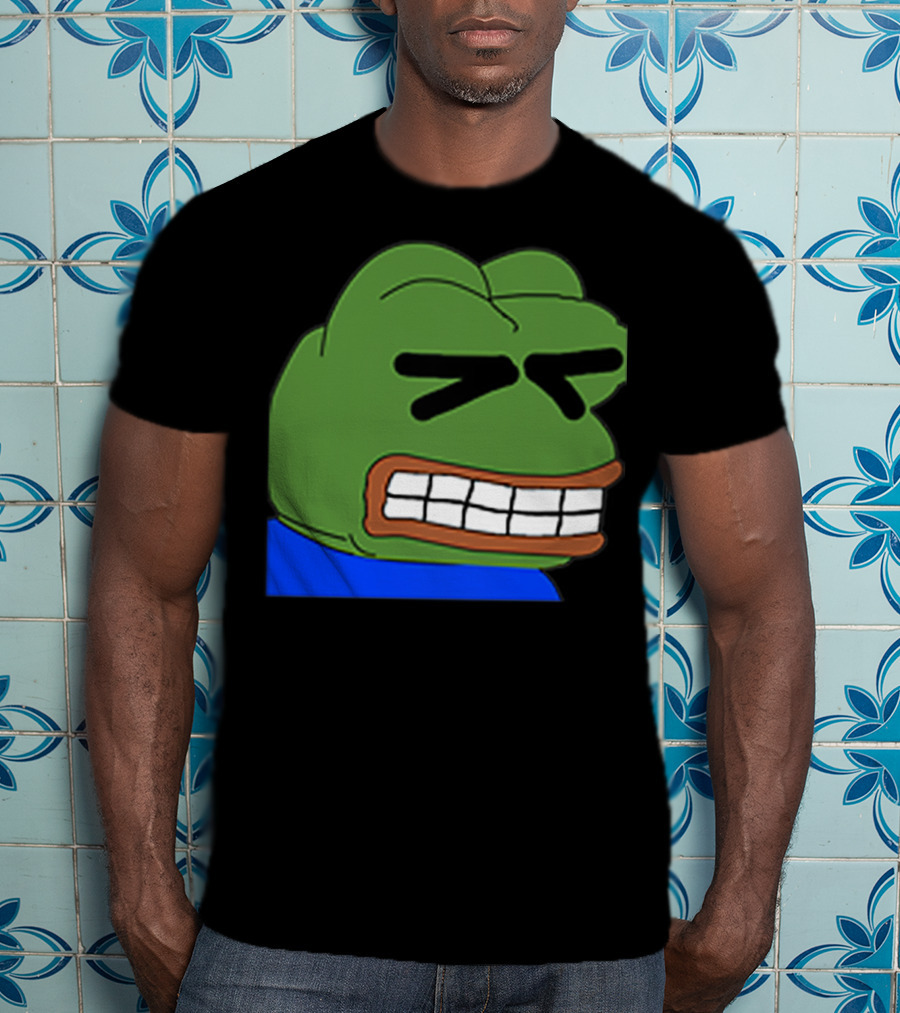 Pepepains Meme Frog Expression Emote T-Shirt