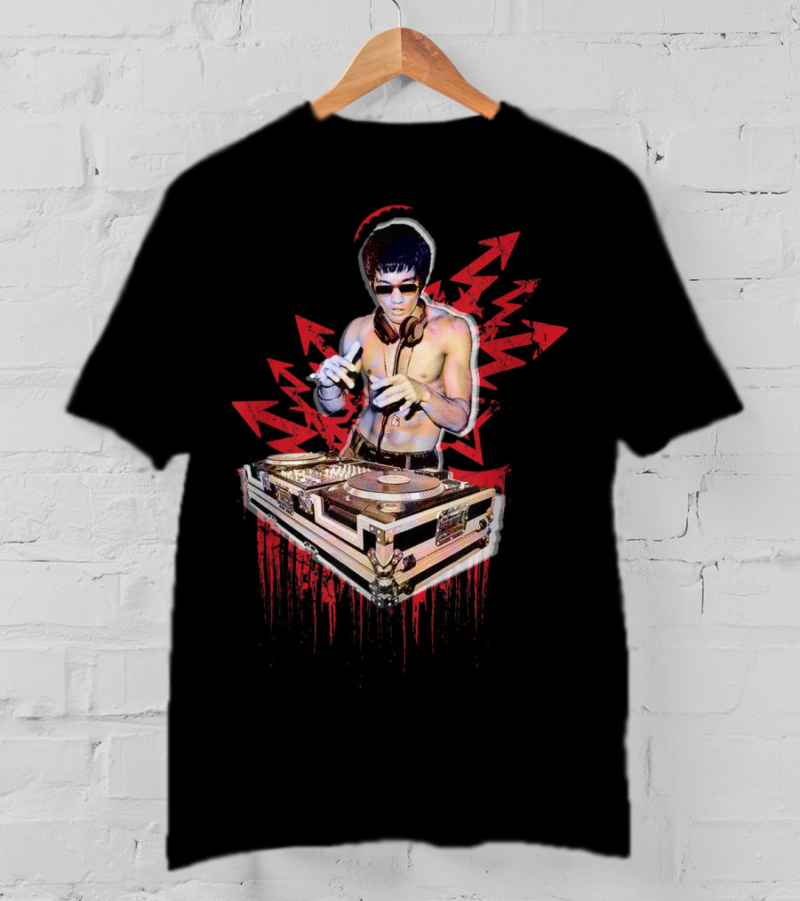 Psycho Bruce Martial Arts DJ Music Lover T-Shirt
