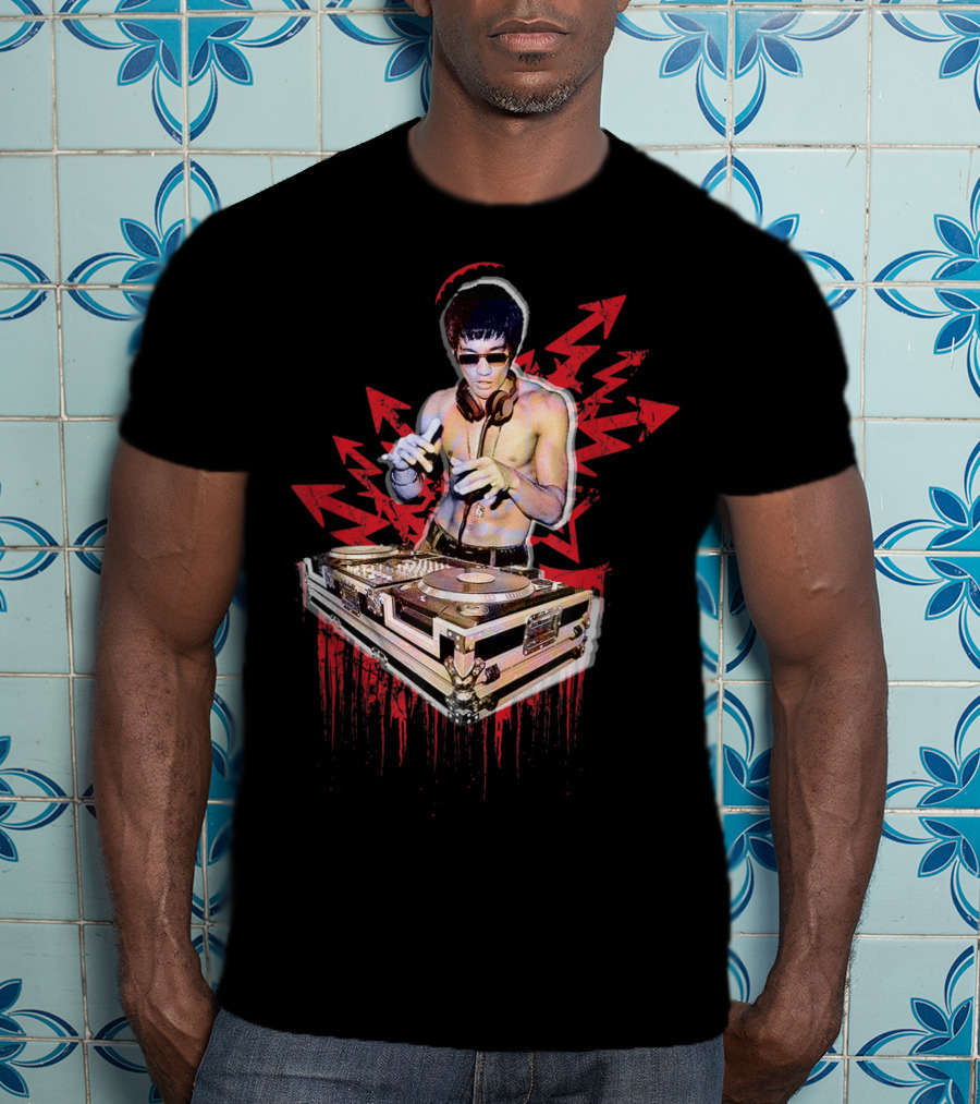 Psycho Bruce Martial Arts DJ Music Lover T-Shirt