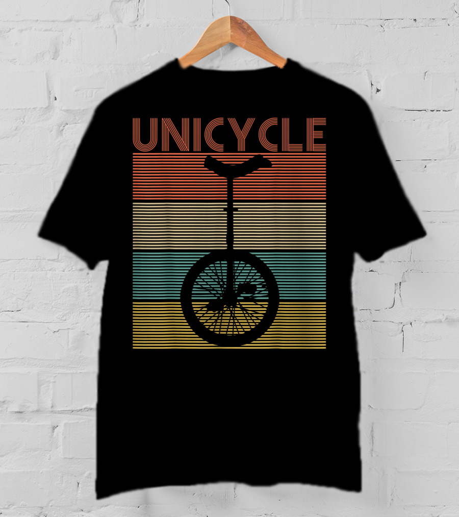Unicycle Retro Stripe T-Shirt