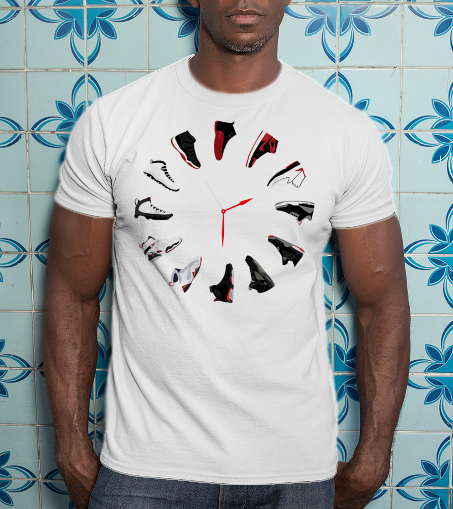 Sneaker Clock With Iconic Shoe T-Shirt