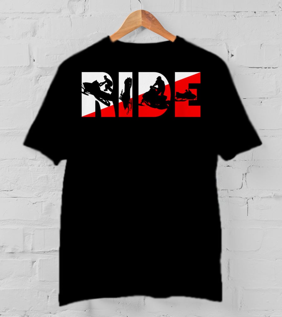 Ride Snowmobile Motor Sled Adventure T-Shirt