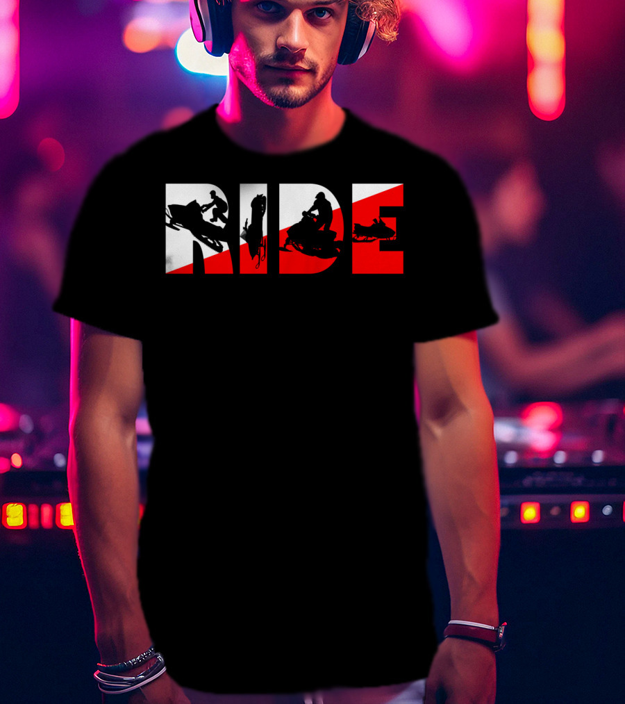 Ride Snowmobile Motor Sled Adventure T-Shirt