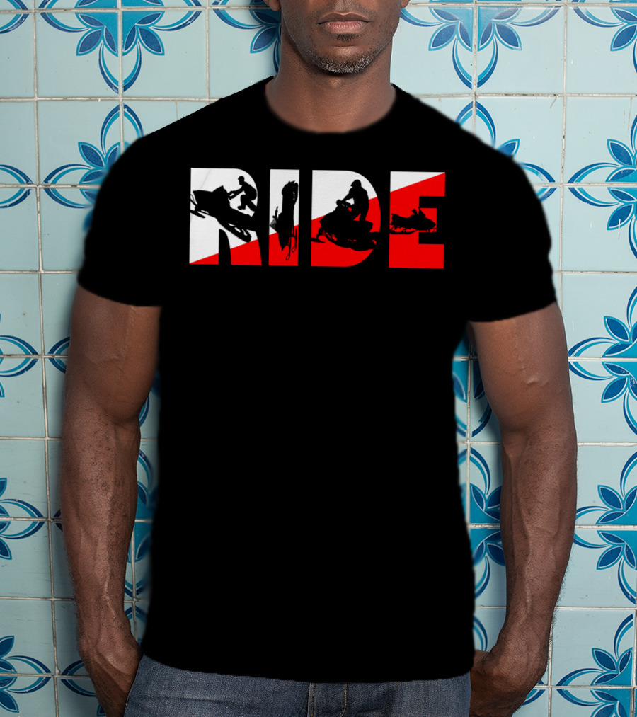 Ride Snowmobile Motor Sled Adventure T-Shirt